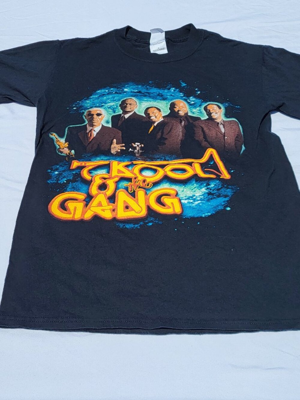 Gildan Kool The Gang Shirt Men's Small Black Cotton Retro Streetwear Music